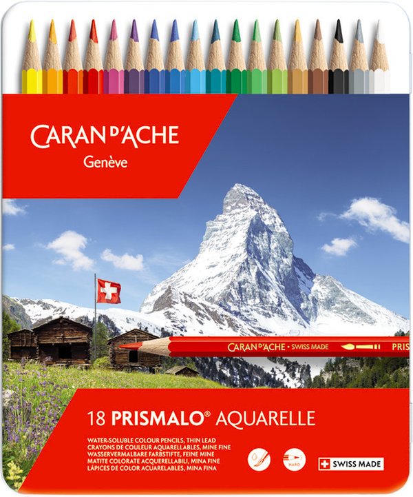 CARAN D'ACHE Farbstifte Prismalo® Aquarelle 18er
