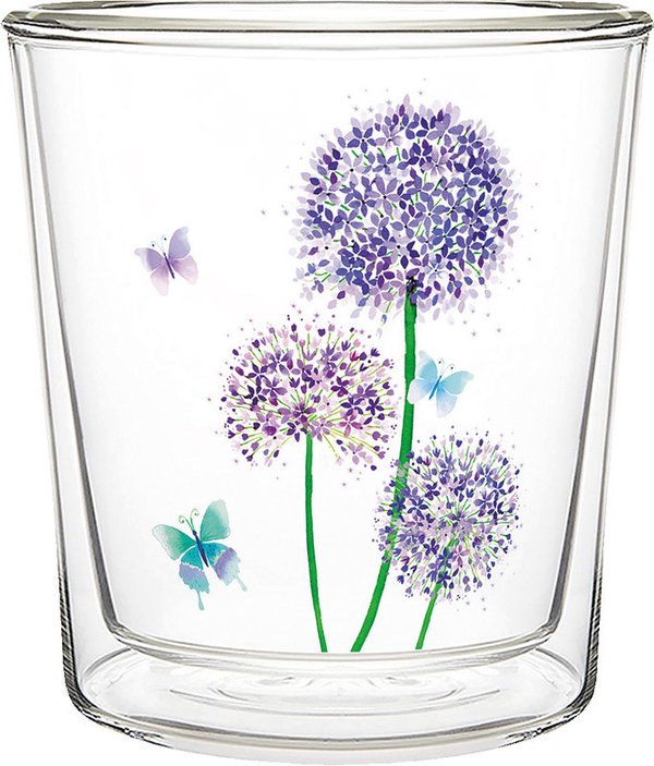 PPD Trinkglas Flower Festival Allium