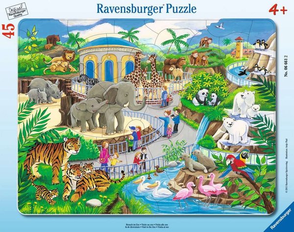 Puzzle Besuch im Zoo