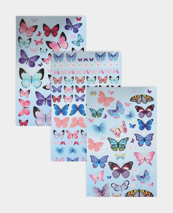 Stickerbook Butterfly, 6 Blatt