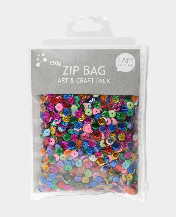 Zip Bag Pailletten, 150 g