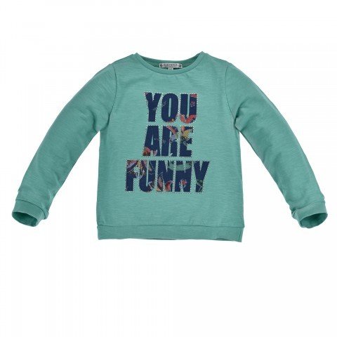 T-SHIRT LANGARM ´YOU ARE FUNNY´ GREEN