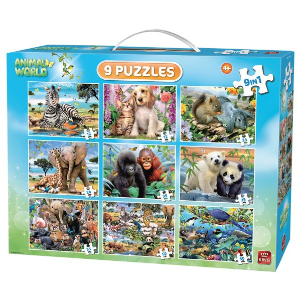 Puzzle Tierwelt 9 in 1