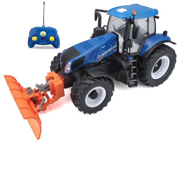 Maisto RC New Holland Traktor mit Schneepflug