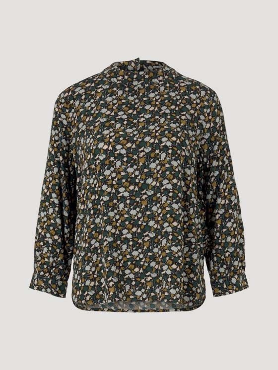 Tom Tailor - Stehkragen Bluse mit LENZING™ ECOVERO™