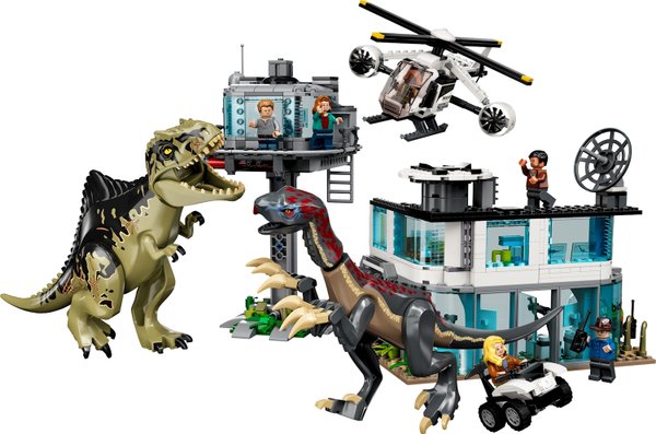 Giganotosaurus & Therizinosaurus Angriff, Lego Jurassic World, 810 Teile, ab 9 Jahren