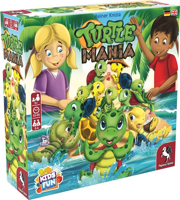 Turtle Mania, d ab 5 Jahren, 2-4 Spieler, Geschicklichkeitsspiel