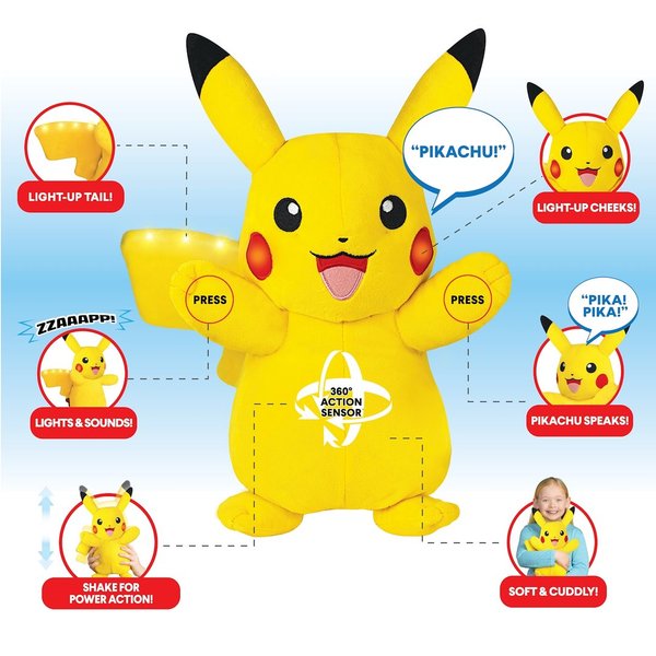 Pokémon Funktionplüsch Pikachu